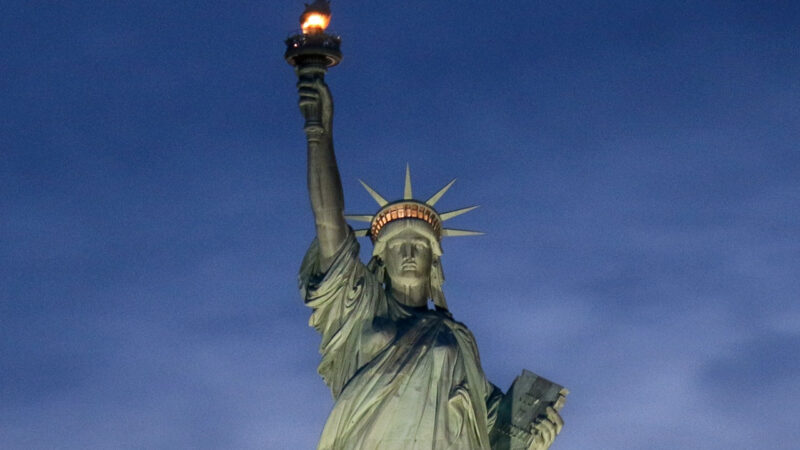 optimism statue of liberty