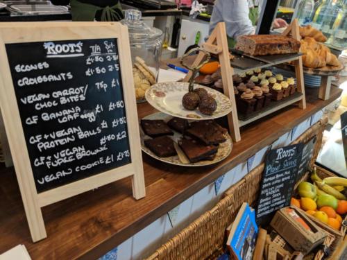 Roots is a relaxed cafe and meeting place with healthy foods -- and a conscience.