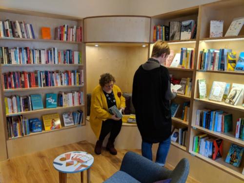 The shop has a rich collection of titles on mindset, mindfulness, loss, career shifts, and more.