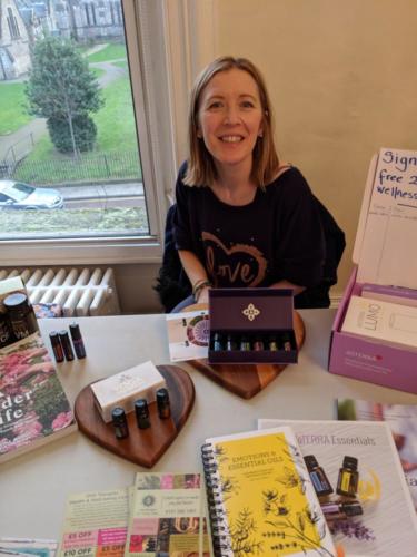 Maggie McGeever of Light Heart Life espouses the benefits of essential plant oils, which she uses both at home and in her yoga classes.