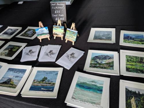 Rose Strang had miniatures of her compelling work for sale.